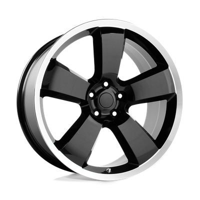 Performance Replicas PR119 22X9 GLOSS BLACK/MACHINED LIP 5X115 - 119B-2299018