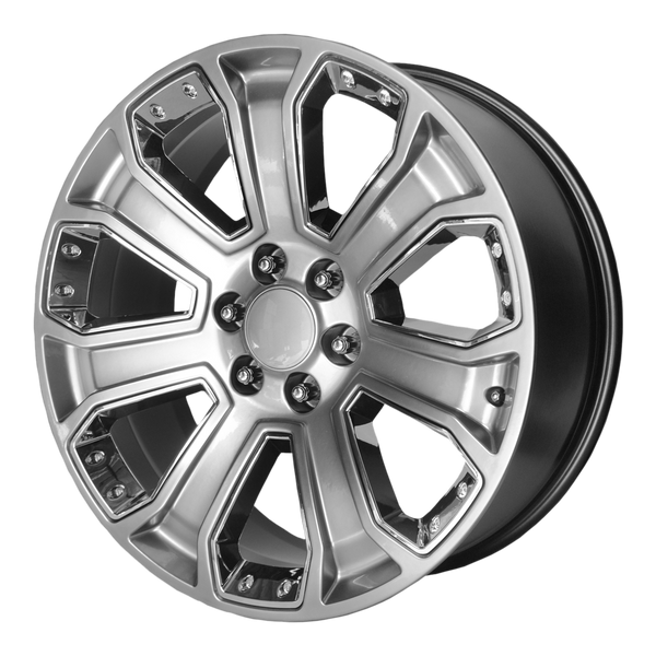 Performance Replicas PR162 22X9 SILVER WITH CHROME ACCENTS 6X5.5 - 162SC-2295824