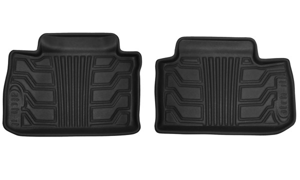 Lund 383144-B Catch-It Vinyl Floor Mat - Rear, Black-383144-B