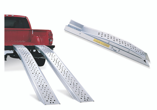 Lund 602013 Arched Folding 118 Inch Aluminum Loading Ramp, 750-Pound Capacity-602013