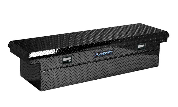 Lund 75400LPT 70-Inch Cross Bed Truck Tool Box, Black Aluminum-75400LPT