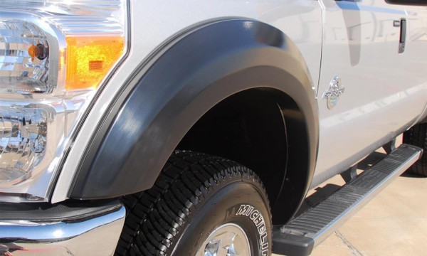Lund EX314SA Elite Series Black Extra Wide Style Smooth Finish Front Fender Flares for 2011-2016 Ford F-250, F-350 (Excludes Dually)-EX314SA