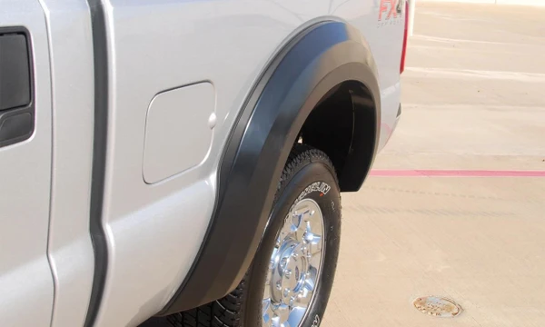 Lund EX314SB Elite Series Black Extra Wide Style Smooth Finish Rear Fender Flares for 2011-2016 Ford F-250, F-350 (Excludes Dually)-EX314SB