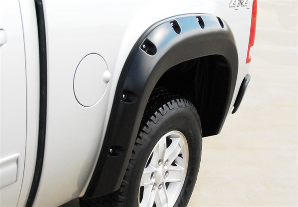 Lund RX109SB Elite Series Black Rivet Style Smooth Finish Rear Fender Flares for 2007-2013 Sierra 1500-RX109SB