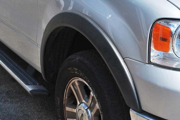 Lund SX310S Elite Series Black Sport Style Smooth Finish 4-Piece Fender Flare Set for 2004-2008 Ford F-150 (Excludes Stepside)-SX310S
