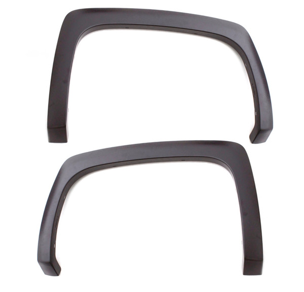 Lund SX607SB Elite Series Black Sport Style Smooth Finish Rear Fender Flares for 2014-2021 Toyota Tundra-SX607SB