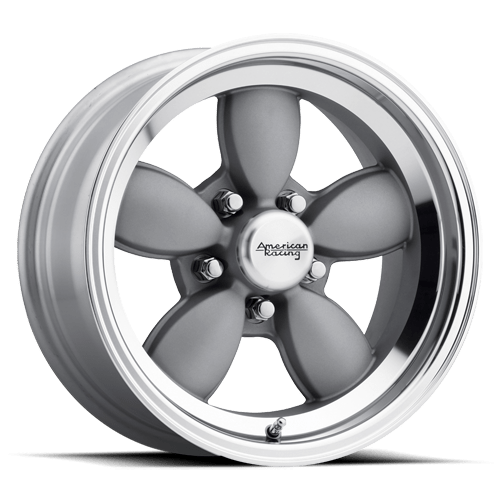 American Racing Vintage VN504 17X8 MAG GRAY CENTER WITH MIRROR LIP 5X4.75 - VN50478034400