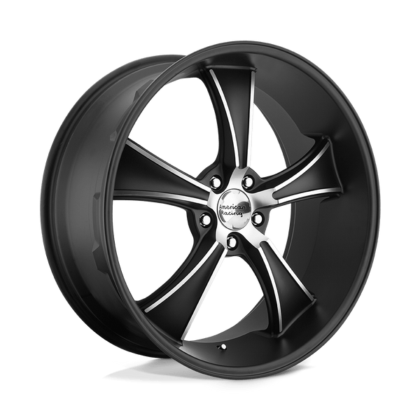 American Racing Vintage VN805 BLVD 18X9 SATIN BLACK WITH MACHINED FACE 5X120 - VN80589049730