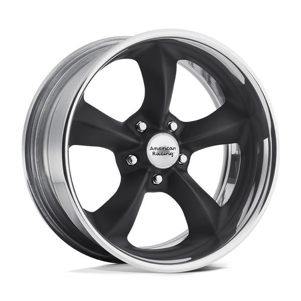 American Racing Vintage VN425 TORQ THRUST SL 20X10 HOT ROD BLACK POLISHED BARREL BLANK - VNB425210XX