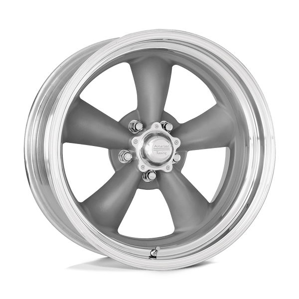 American Racing Vintage VN205 CLASSIC TORQ THRUST II CUSTOM 17X9.5 TORQ THRUST GRAY POLISHED LIP 5X4.5 - VNCL2057956560