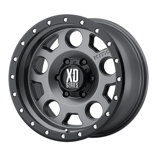 XD XD126 ENDURO PRO 20X10 MATTE GRAY W BLACK REINFORCING RING 6X5.5 - XD12621068424N