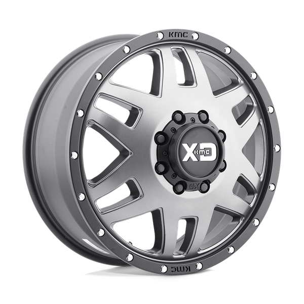 XD XD130 MACHETE DUALLY 17X6.5 MATTE GRAY BLACK RING 8X6.5 - XD130765804155N