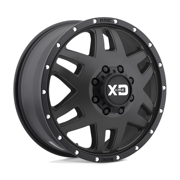 XD XD130 MACHETE DUALLY 17X6.5 SATIN BLACK WITH REINFORCING RING 8X6.5 - XD130765807155N