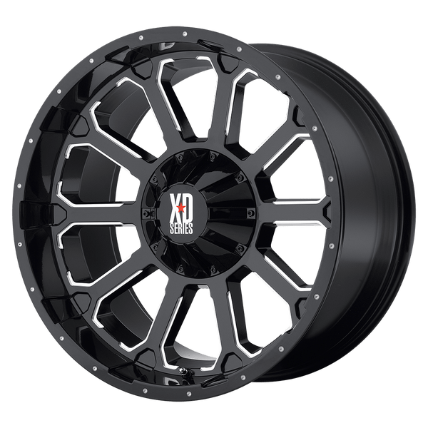 XD XD806 BOMB 20X9 GLOSS BLACK WITH MILLED ACCENTS 6X135/5.5 - XD80629067300