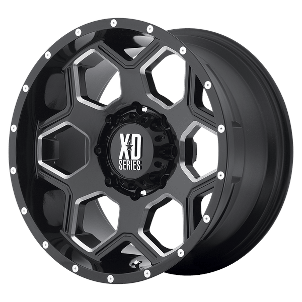 XD XD813 BATALLION 20X10 GLOSS BLACK MILLED 5X5.0 - XD81321050324N