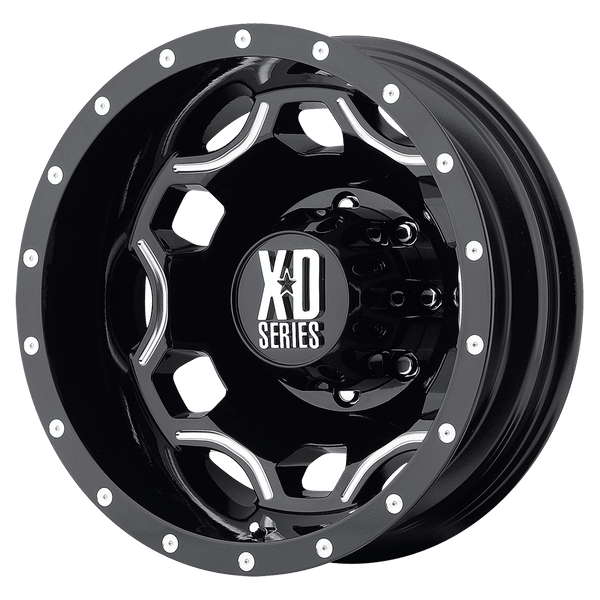 XD XD814 CRUX 17X6 GLOSS BLACK WITH MILLED ACCENTS 8X210 - XD81476089394N