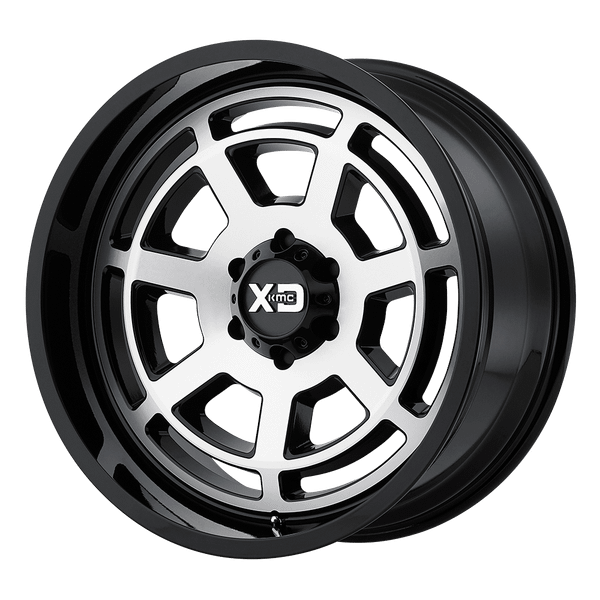 XD XD824 BONES 22X10 GLOSS BLACK MACHINED FACE 5X5.0 - XD82422050518N