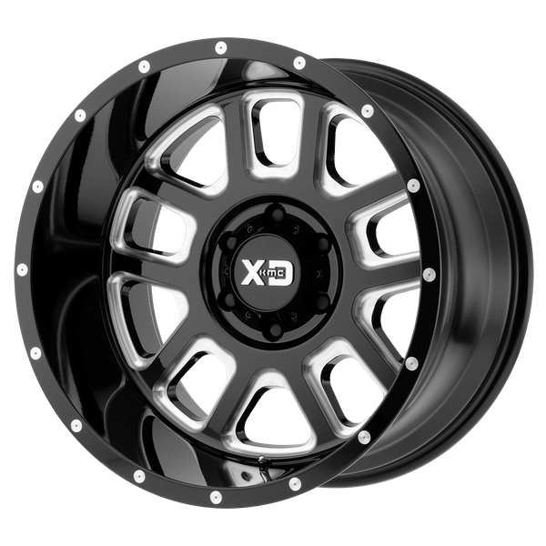 XD XD828 DELTA 20X12 GLOSS BLACK MILLED 5X5.0 - XD82821250344N