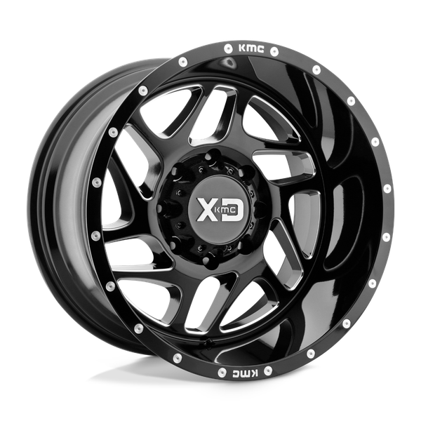 XD XD836 FURY 20X12 GLOSS BLACK MILLED 8X6.5 - XD83621280344N