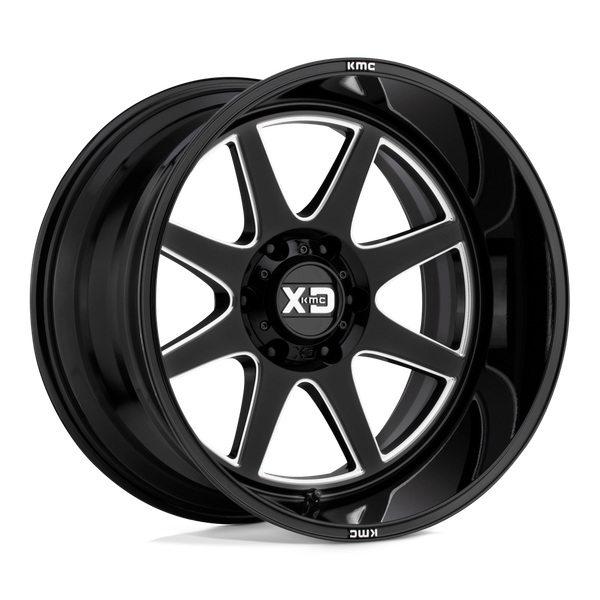 XD XD844 PIKE 22X12 GLOSS BLACK MILLED 6X135 - XD84422263344N