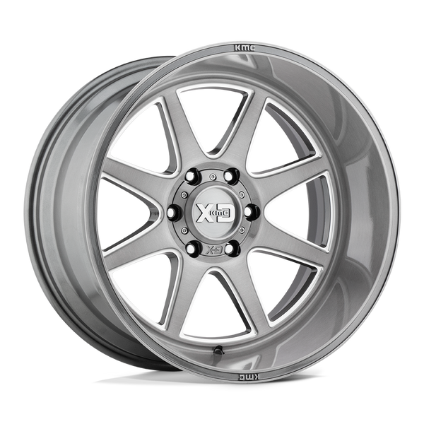 XD XD844 PIKE 22X12 TITANIUM BRUSHED MILLED 8X180 - XD84422288644N