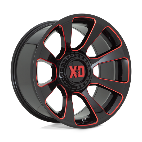 XD XD854 REACTOR 20X10 GLOSS BLACK MILLED WITH RED TINT 5X5.0/5.5 - XD85421035918N