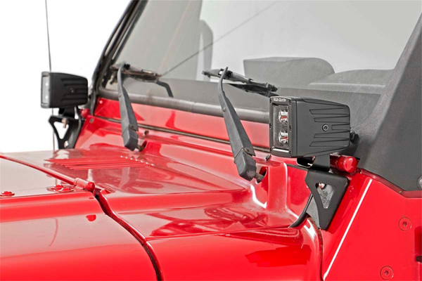 Lower Windshield Light Mounts (Jeep TJ / LJ) 6003