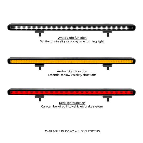 Flash Series Lights - 20" Single Multi Function LED Light Bar 750002014CBS