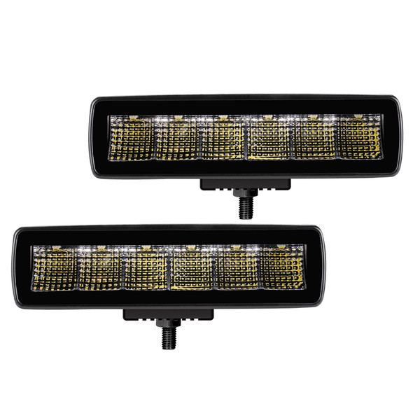 Blackout Series Lights - Pair of Sixline LED Flood Light Kit 750300621FBS