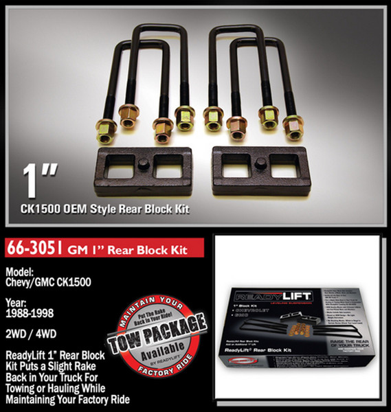 1'' Rear Block Kit 66-3051