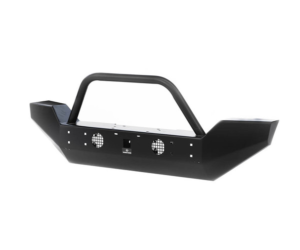 JEEP HORIZON BULLNOSE FRONT BUMPER; MATTE BLACK FINISH BHJ071BMR