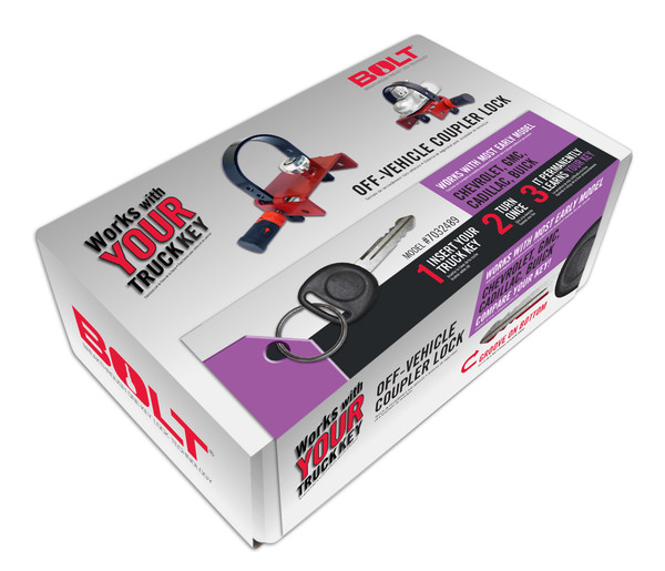 BOLT Off-Vehicle Coupler Lock GM early model (GM A)-7032489