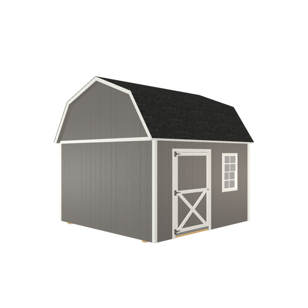 12x12 Lofted Barn with LP Smart Siding and Shingle Roof - 804 L