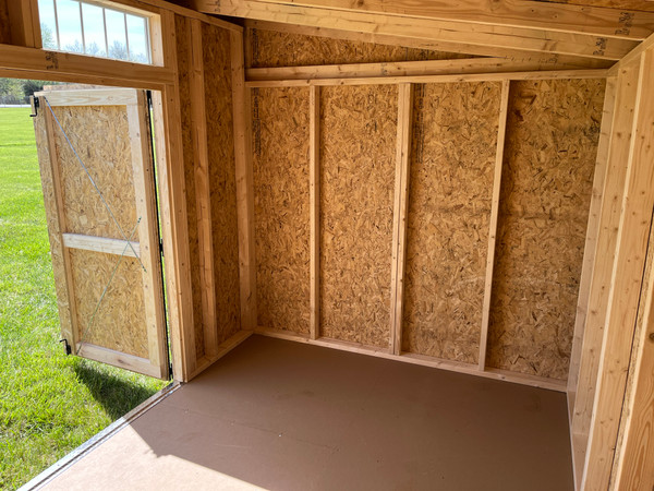 Durable 8x12 Lean-To with LP Smart Side and Metal Roof - 817 C