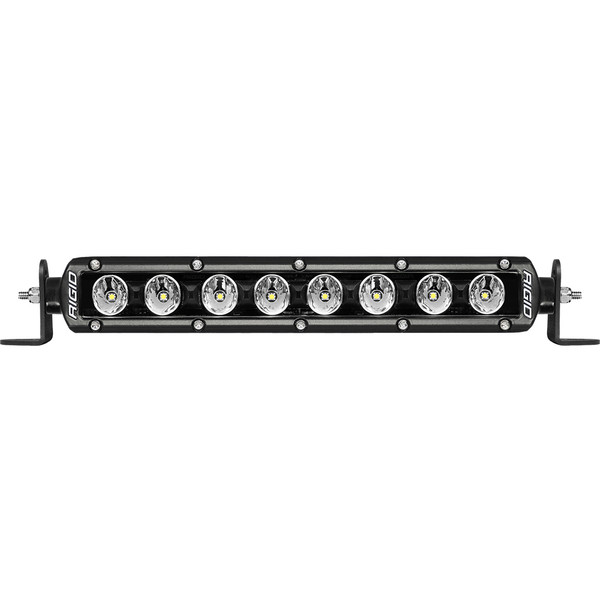 RIGID Radiance Plus SR-Series Single Row LED Light Bar With 8 Backlight Options: Red, Green, Blue, Light Blue, Purple, Amber, White Or Rotating, 10 Inch Length-210603