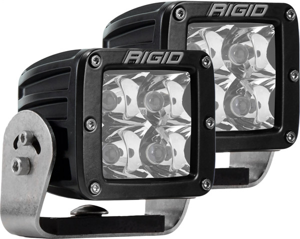 RIGID D-Series PRO LED Light, Spot Optic, Heavy Duty, Black Housing, Pair-222213