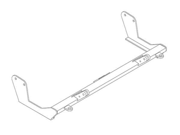 Tow Bar Base Plate, Hyundai Excel BX2303