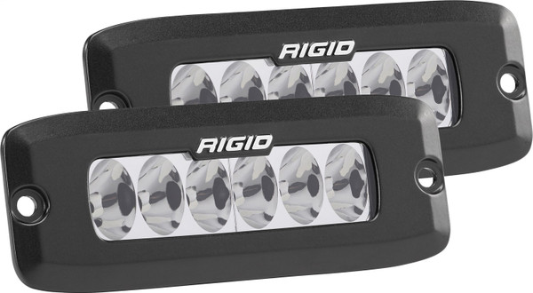 RIGID SR-Q Series PRO,Driving Optic, Flush Mount, Black Housing, Pair-935313