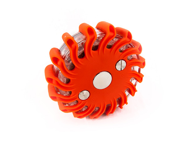 RS-1LED-FLARE-R - 1 LED Flare Emergency Safety Kit w/ Chargers (Red)-RS-1LED-FLARE-R