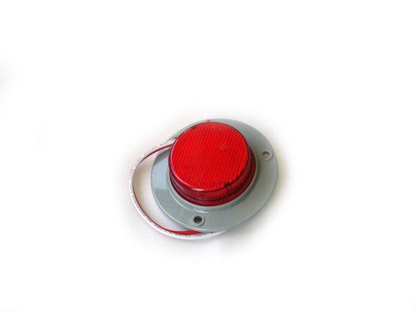 RS-2-3HR - 2in Round Red LED Truck Light (w/ 3 Hole Mount) (Each)-RS-2-3HR
