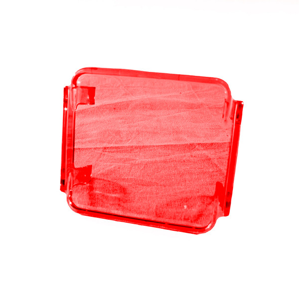 RS-3X3C-R - Translucent 3x3in Protective Spotlight Cover (Red)-RS-3X3C-R