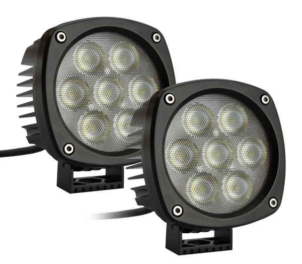 RS-4CREE-35W-2 - HD Series 4.3in 35W/5,000LM Round CREE LED Spot Light (Pair)-RS-4CREE-35W-2