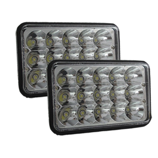 RS-4X6-LEDC-PR - 4x6in 45W LED Sealed Beam Conversion Lenses (Pair)-RS-4X6-LEDC-PR