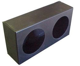 RS-503-2 - 4in Double Round Powder Coated Steel Truck Light Box w/ Knockouts-RS-503-2