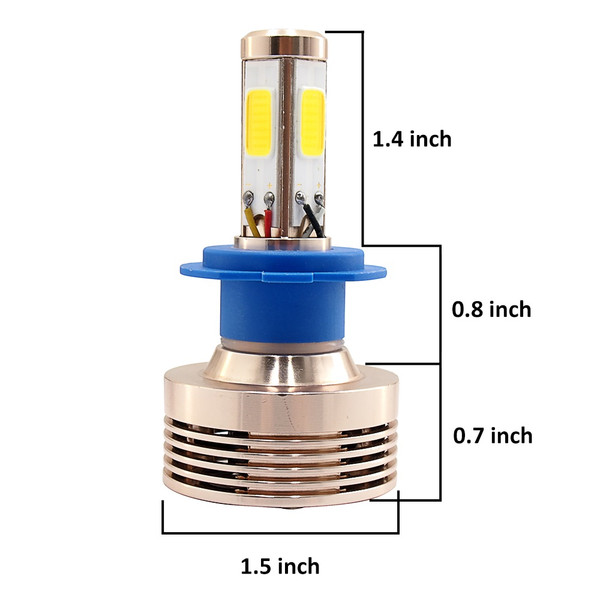 H7LED4S - H7 4-Sided LED Headlight Conversion Kit - Projector Compliant-H7LED4S