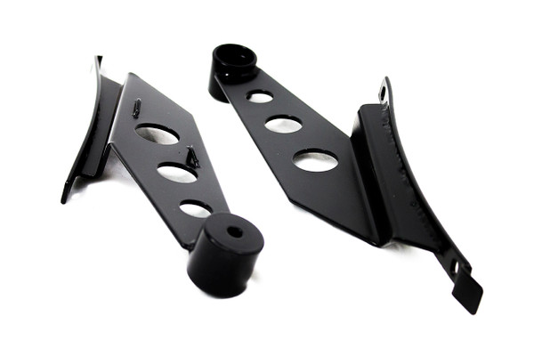 RS-NR-L66 - 09-17 RAM 1500/10-15 2500/3500 50in Wraparound Bar Brow Mount Brackets (Pair)-RS-NR-L66
