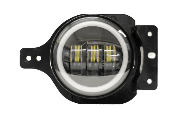 RS3030DRJL - 18-19 Jeep JL Blacked Out 30W 4 inch LED Fog w/ White Halo-RS3030DRJL RS3030DRJL - 18-19 Jeep JL Blacked Out 30W 4 inch LED Fog w/ White Halo-RS3030DRJL