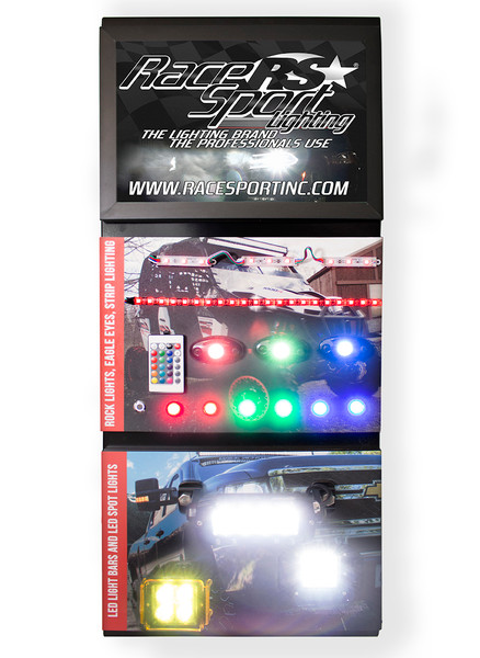 RS5A-1 - 5-Axis 3-Panel Wall-Hanging Powered Lighting Display - Shipped-RS5A-1