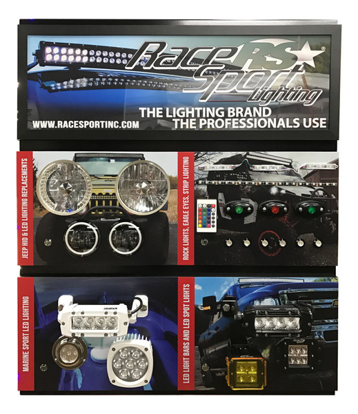 RS5A-2 - 5-Axis 3-Panel Wall-Hanging Powered Lighting Display - Shipped-RS5A-2