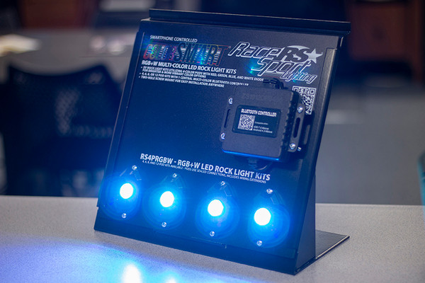 RS5ACS-5E - RGB+W Rock Light Professional 5-Axis Counter/Slatwall Retail Display(Powered)-RS5ACS-5E